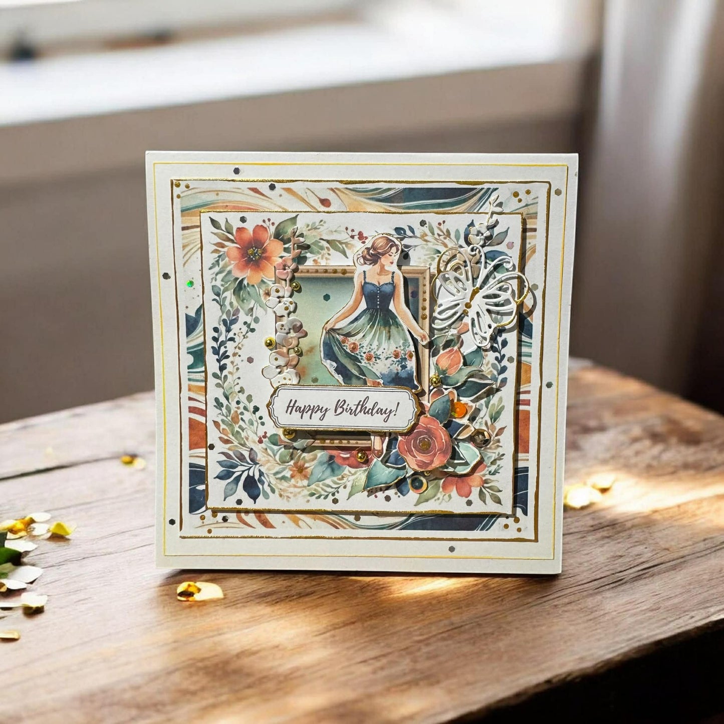 Cerulean Dreams Birthday Card