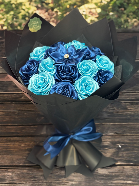 Midnight Ocean Rose Bouquet